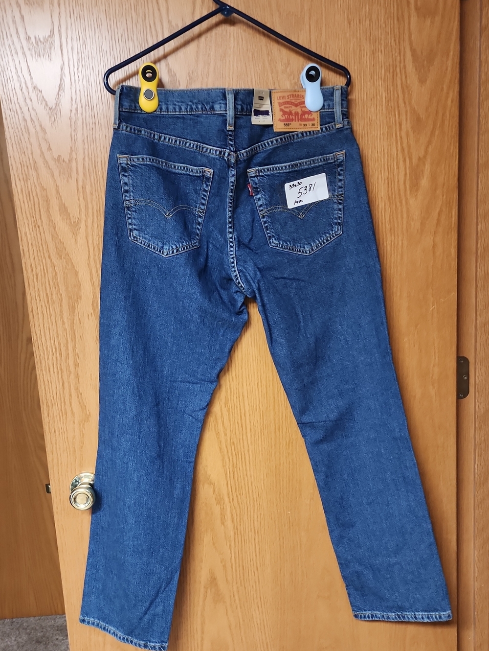 Levi's 559 Men's Blue Denim Jeans - Classic Straight Fit 33x30 number 5381